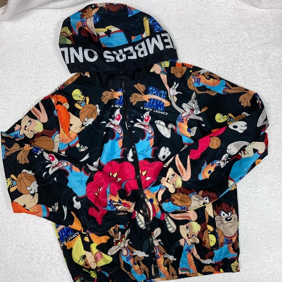 Members only space jam hooded windbreaker boys 18 - Picture 1 of 9